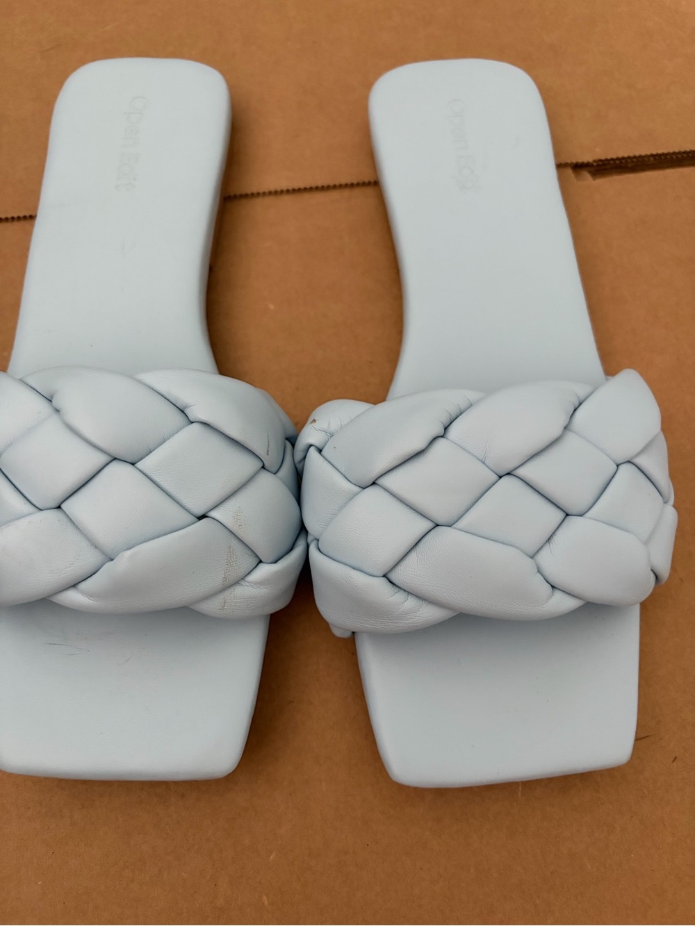 Open Edit Lucca Slide Sandal, Size 7